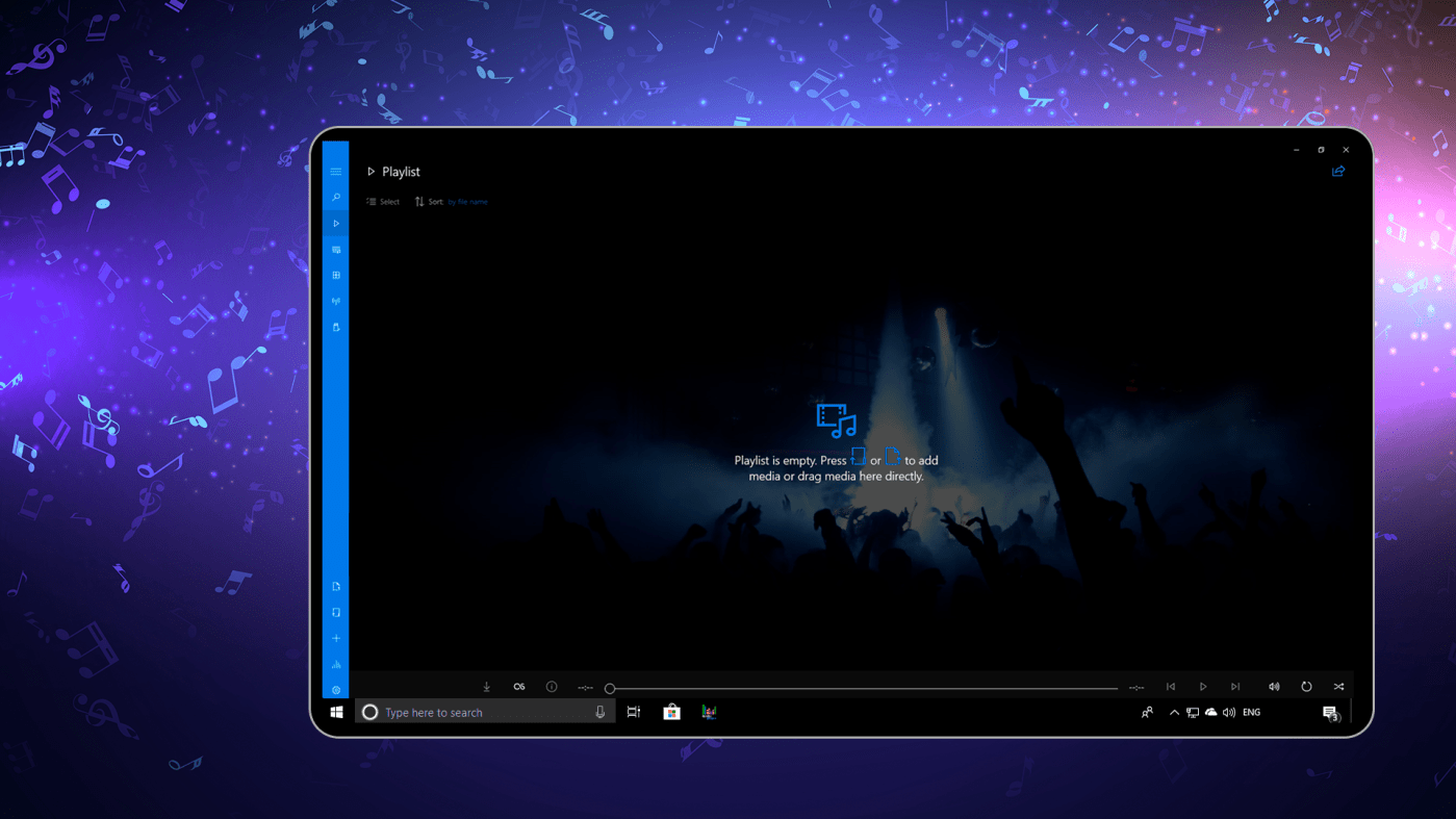 Media Player for mobile and desktop