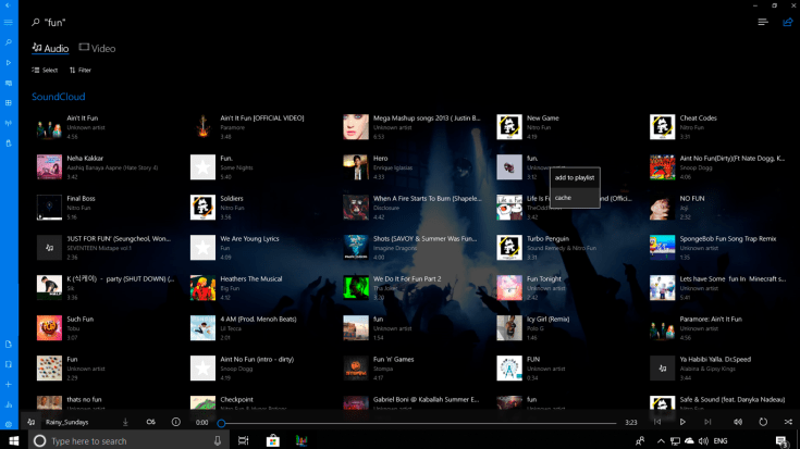 Cache the favorite tracks