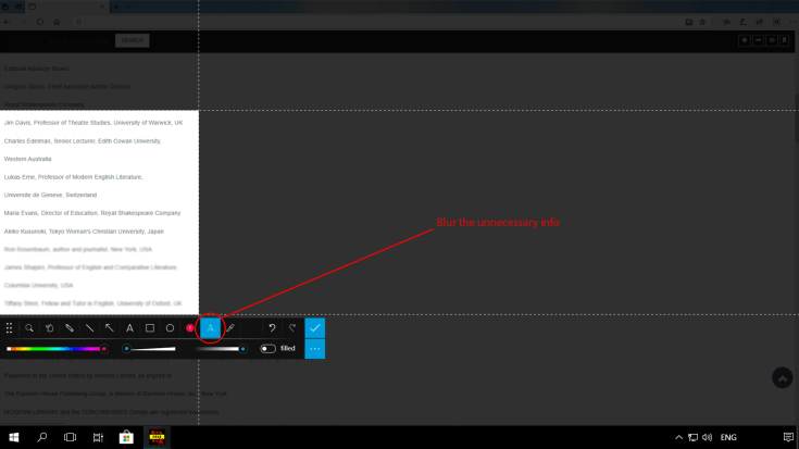 Blurring some areas will help hide unnecessary details