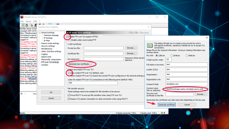 How to generate new certificate for TLS connections