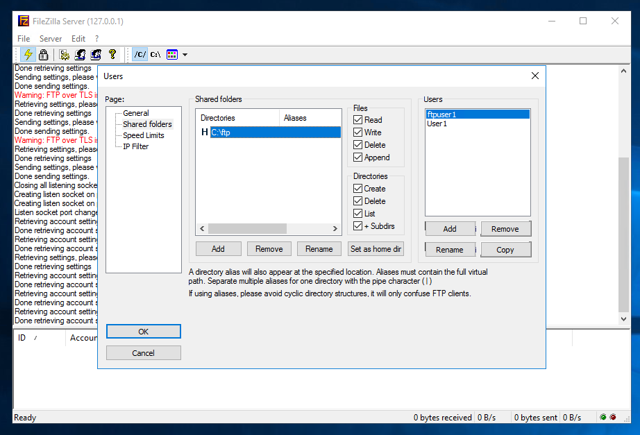 Guide – How To Start – Filezilla Secured FTP Server for Windows 2019